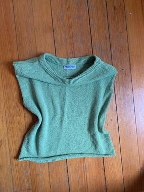 Princess Polly Mint Green Knit Sleeveless Crew Top